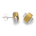Bastian inverun. Ohrstecker aus Silber(925) teilvergoldet.129,- €