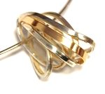 Großer Knotenanhänger aus Silber und Gold(750). 398,- €