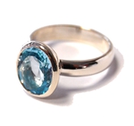 Silberring mit Topas "Sky Blue". Gr.56-58. 149,