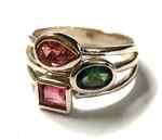 Silberring mit Turmalin. Gr.52, 159,-€