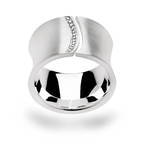 Eleganter Silberring mit Brillanten von bastian inverun.Gr.56, 299,- €